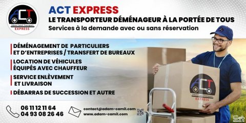 ACT Express : transporteur déménageur dans les Alpes-Maritimes